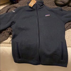 Patagonia blue zip up
